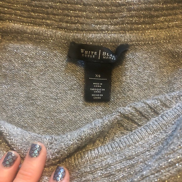 WHBM Glitz Off Shoulders Sweater - Picture 3 of 5
